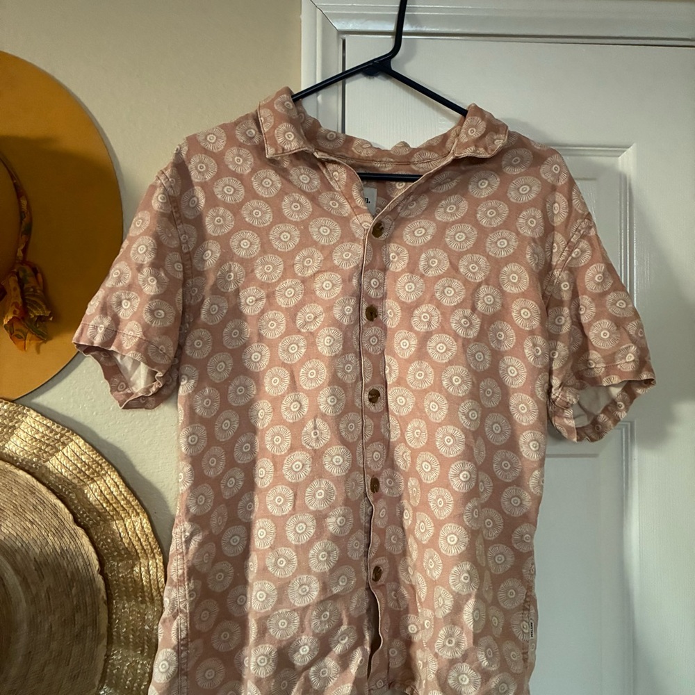 Rhythm Linen pattern button down